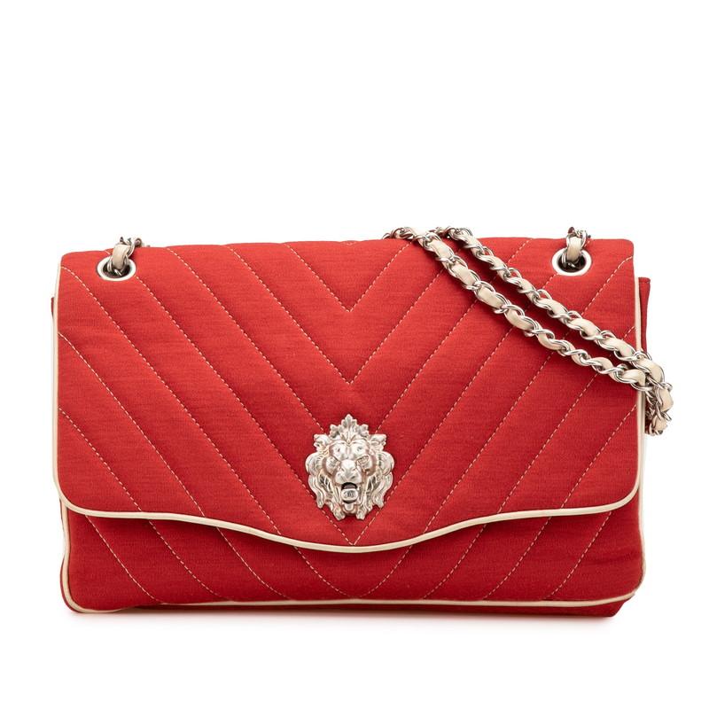 CHANEL シャネル シェブロン ライオン チェーン ショルダー