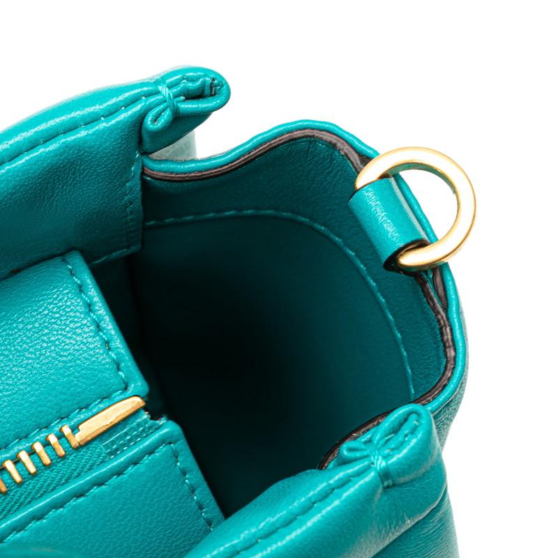 良品 VALENTINO GARAVANI ヴァレンティノガラヴァーニ ロックスタッズ 2way ショルダー トートバッグ グリーン×ゴールド レディース 古着 中古 USED VALENTINO GARAVANI】ヴァレンティノガラヴァーニ『ロックスタッズ