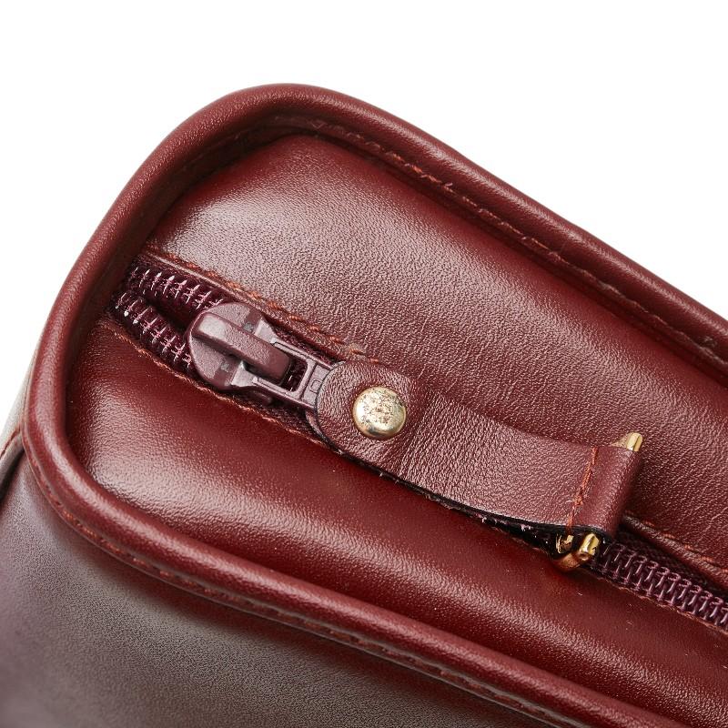 Cartier カルティエ ポーチ コスメポーチ ワインレッド ボルドー