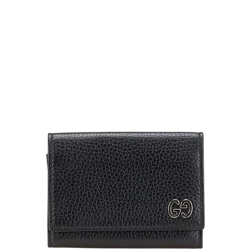 ✨美品✨　GUCCI シマ　ドリアン　マネークリップ　札入れ　メンズ　レザー　黒 GUCCI（グッチ） ドリアン 名刺入れ カードケース 473923 ブラック