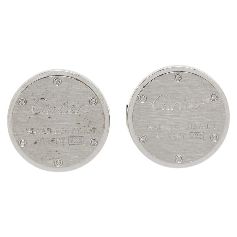 【極美品】10D220/カルティエ/カフス/パシャ/シルバー/黒/Ag925 公式ファッションブランド通販サイト 極美品】10D220/カルティエ