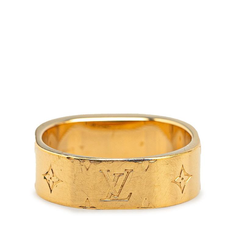 ルイヴィトン M00211 リング・指輪 ゴールド  LOUIS VUITTON Mサイズ ナノグラム LOUIS VUITTON（ルイ・ヴィトン） ルイ ヴィトン リング ナノグラム