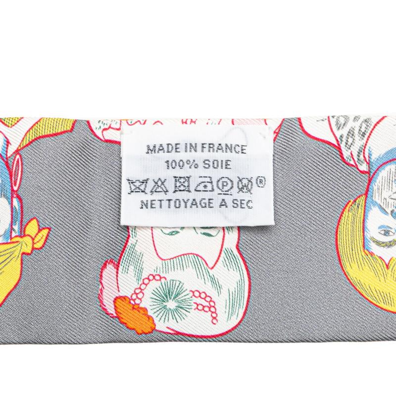 エルメス HERMES ツイリー やや訳あり HERMES - エルメス HERMES ツイリー スカーフ シルク ブラック系
