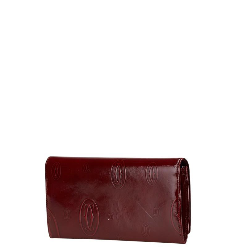 Cartier（カルティエ） ハッピーバースデー 長財布 ワインレッド