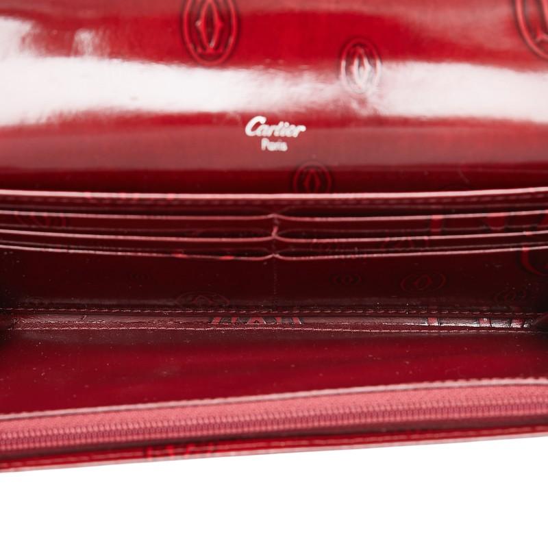 Cartier（カルティエ） ハッピーバースデー 長財布 ワインレッド