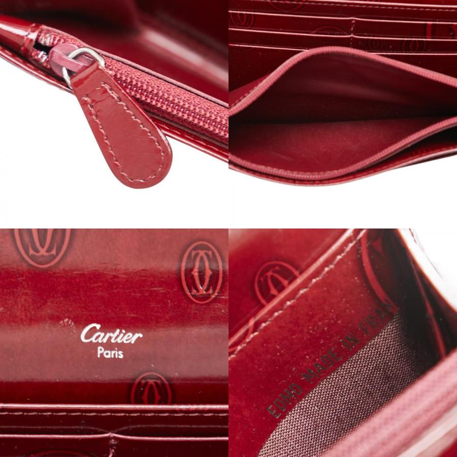 Cartier（カルティエ） ハッピーバースデー 長財布 ワインレッド