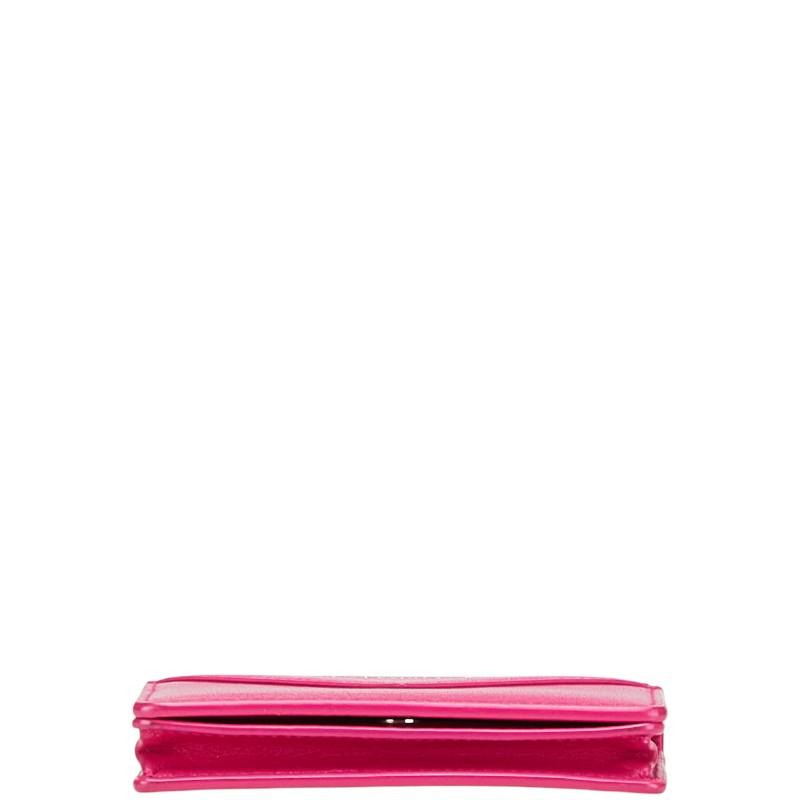 BALENCIAGA ピンク 名刺入れ　カードケース　本革　新品　未使用 BALENCIAGA ピンク レザー カードケース バレンシアガ BALENCIAGA ロゴ