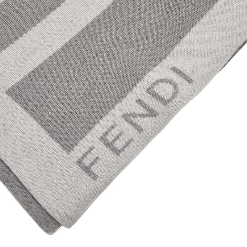 FENDI フェンディ マフラー グレー ウール レディース 【中古】 : 銀座  
