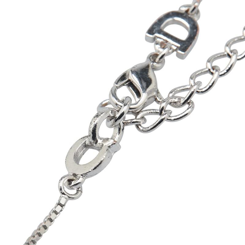 ディオール 十字架 クロス モチーフ ネックレス シルバー メタル