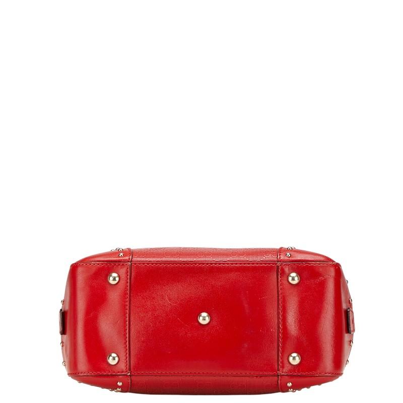 GUCCI レッド ハンドバッグ GUCCI グッチ GGエンボス ハンドバッグ ショルダーバッグ 2WAY
