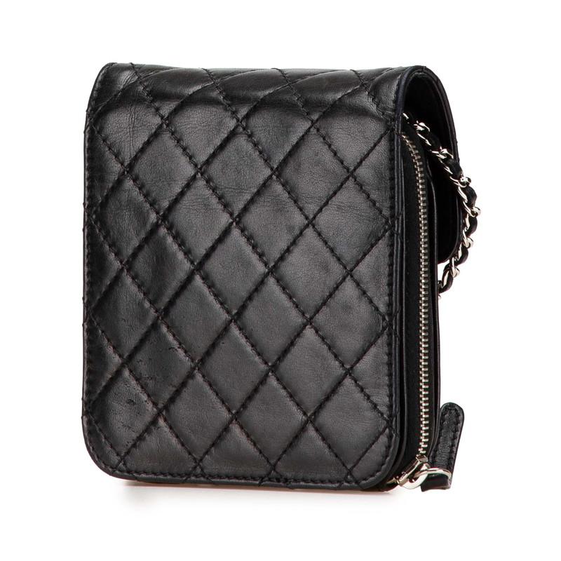 シャネル　ココマーク　マトラッセ　ラムスキン　ポーチ　チェーンショルダーバッグ CHANEL（シャネル） マトラッセ ココマーク チェーン ショルダーバッグ