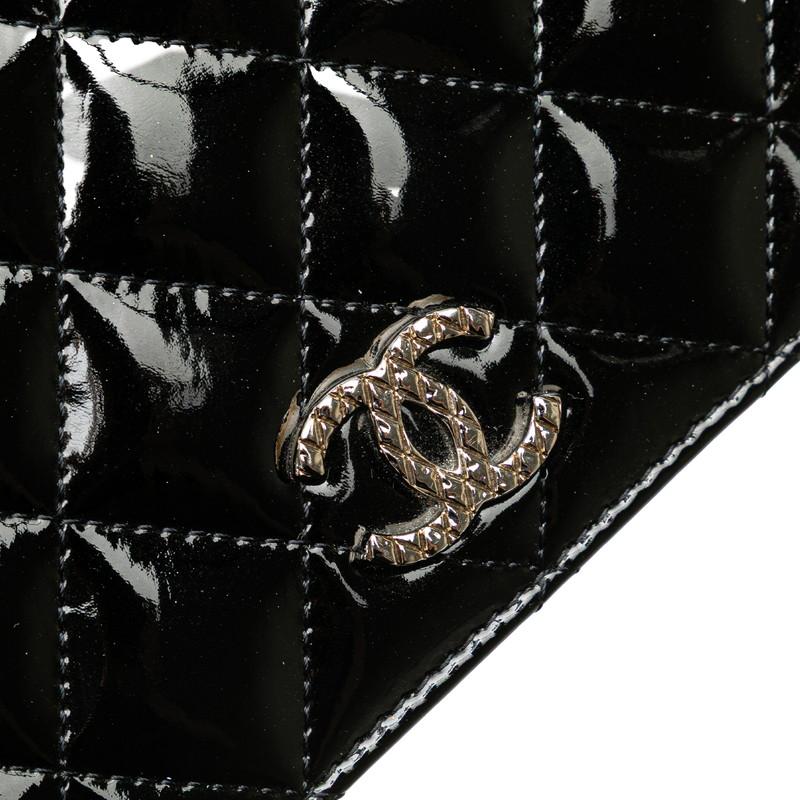 CHANEL（シャネル） マトラッセ ココマーク 長財布 ブラック エナメル