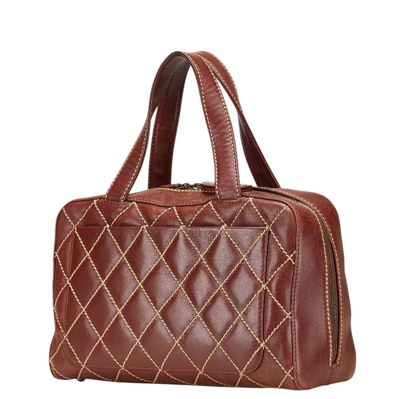 CHANEL（シャネル） ワイルドステッチ ハンドバッグ A18121 ワイン