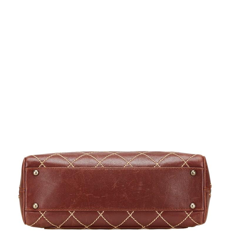 CHANEL（シャネル） ワイルドステッチ ハンドバッグ A18121 ワイン