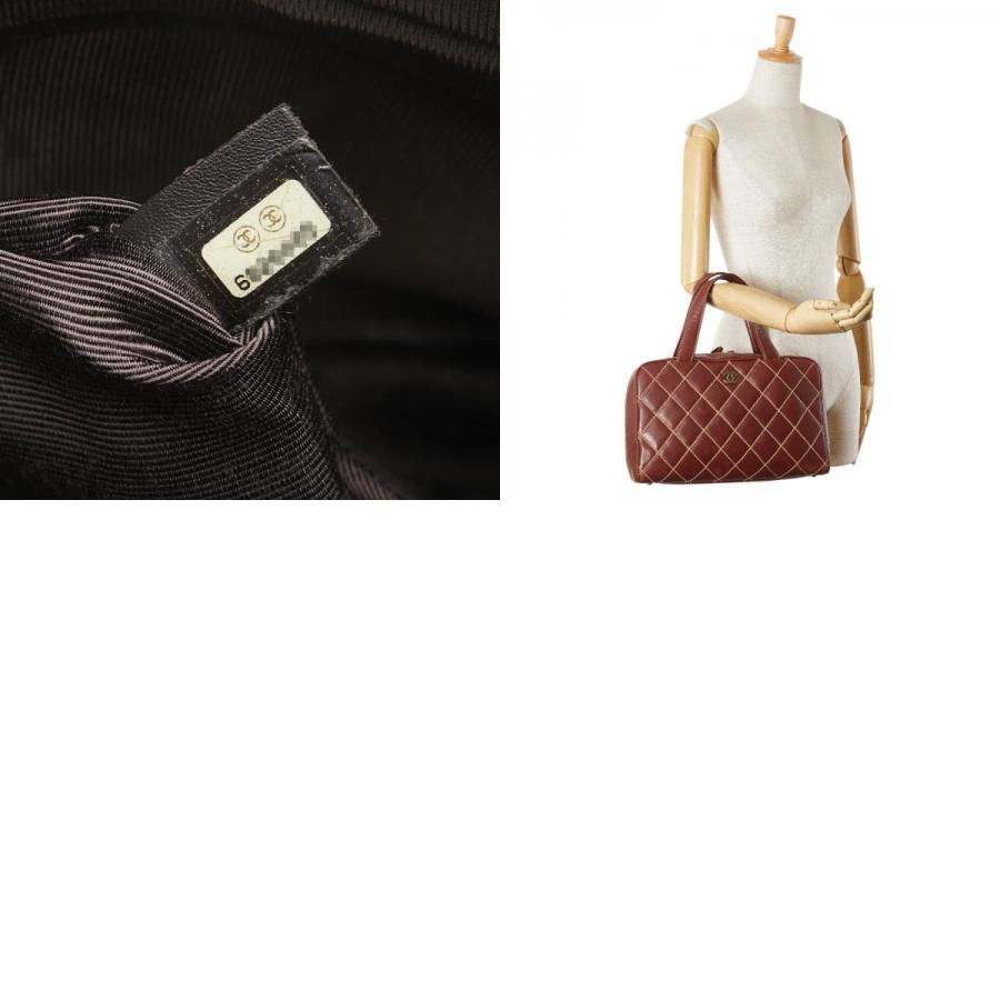 CHANEL（シャネル） ワイルドステッチ ハンドバッグ A18121 ワイン