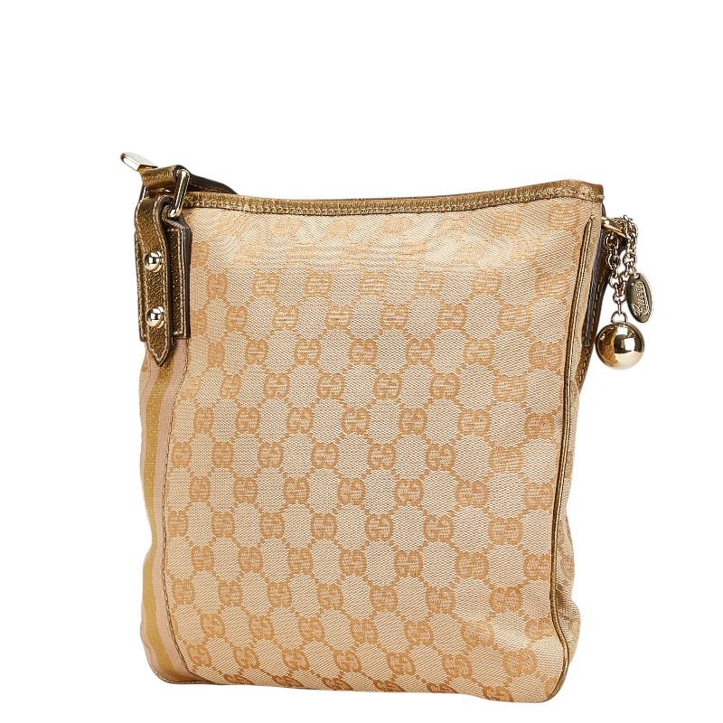 GUCCI グッチ GGキャンバス シェリー 斜め掛け ショルダーバッグ