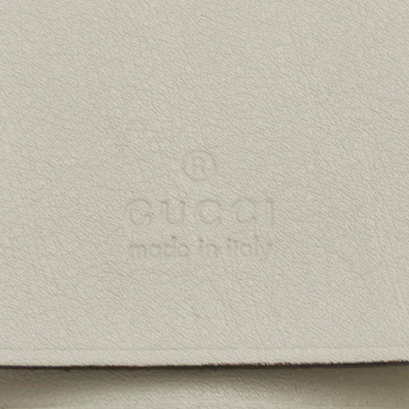 グッチ GGキャンバス シェリーライン リボン キーケース 6連 257007 ベージュ マルチカラー キャンバス レザー レディース GUCCI【中古】