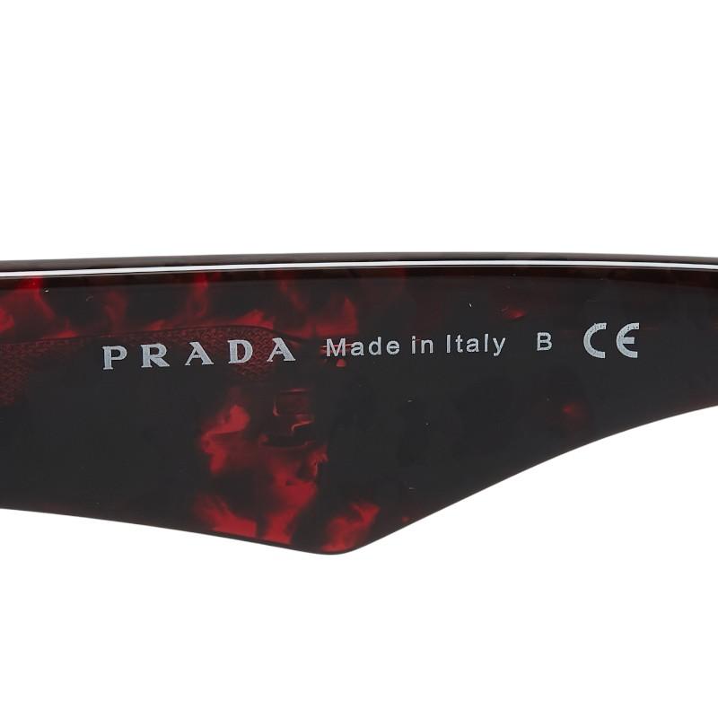 PRADA 赤 サングラス ☆ PRADA サングラス レッド 赤色 太フレーム メガネ☆ - メルカリ