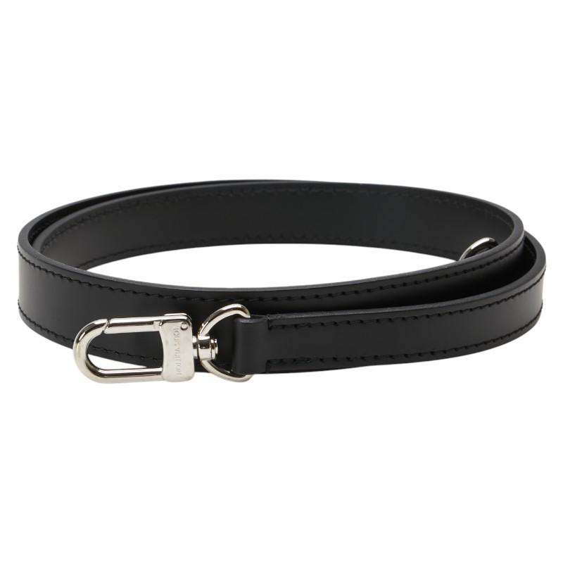 ルイ・ヴィトン LOUIS VUITTON ショルダーストラップ ブラック レザー  