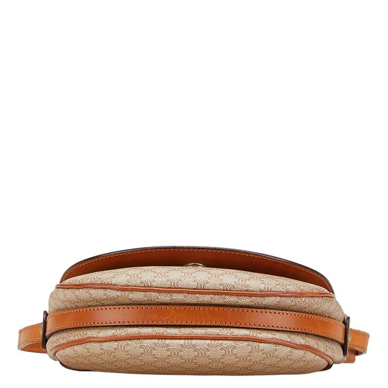 CELINE（セリーヌ） マカダム ショルダーバッグ ベージュ ブラウン PVC