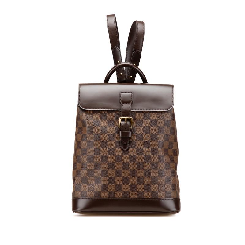 ルイ ヴィトン ダミエ ソーホー リュック バックパック N51132 ブラウン PVC レザー レディース LOUIS VUITTON 【中古】 LOUIS VUITTON（ルイ・ヴィトン） ルイ ヴィトン ダミエ ソーホー