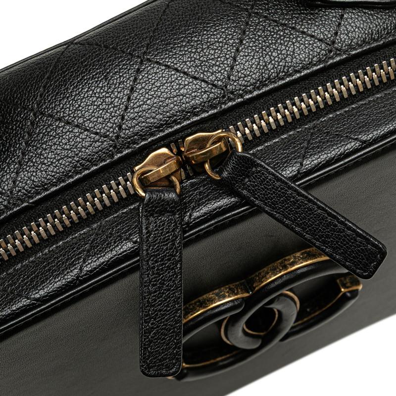 シャネル ココマーク ハンドバッグ ショルダーバッグ 2WAY ブラック カーフスキン レディース CHANEL 【中古】_6