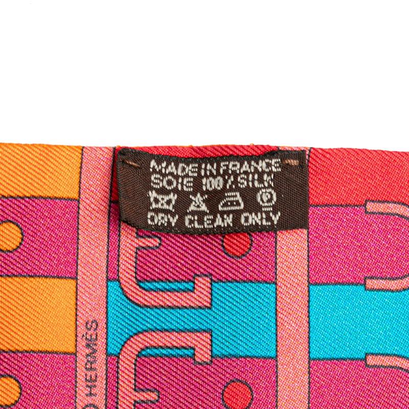 エルメス ツイリー ROCABAR ロカバール スカーフ レッド マルチカラー