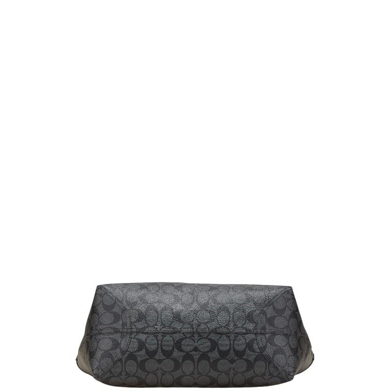 COACH（コーチ） シグネチャー トートバッグ 5696 グレー ブラック PVC
