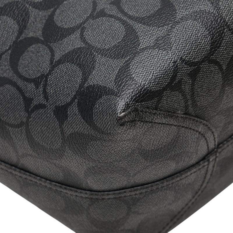 COACH（コーチ） シグネチャー トートバッグ 5696 グレー ブラック PVC