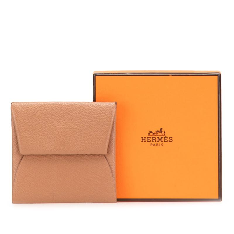 HERMES エルメス バスティア コインケース 小銭入れ ブラウン ヴォー  