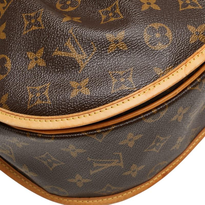 ルイ・ヴィトン LOUIS VUITTON メニルモンタンMM ショルダーバッグ バッグ PVCコーティングキャンバス レザー モノグラム レディース ブラウン系 M40473 【中古】 LOUIS VUITTON（ルイ・ヴィトン） ルイ ヴィトン モノグラム