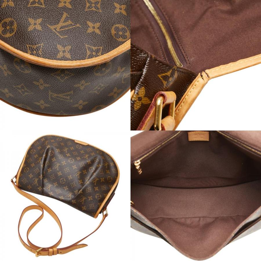 ルイ・ヴィトン LOUIS VUITTON メニルモンタンMM ショルダーバッグ バッグ PVCコーティングキャンバス レザー モノグラム レディース ブラウン系 M40473 【中古】 LOUIS VUITTON（ルイ・ヴィトン） ルイ ヴィトン モノグラム