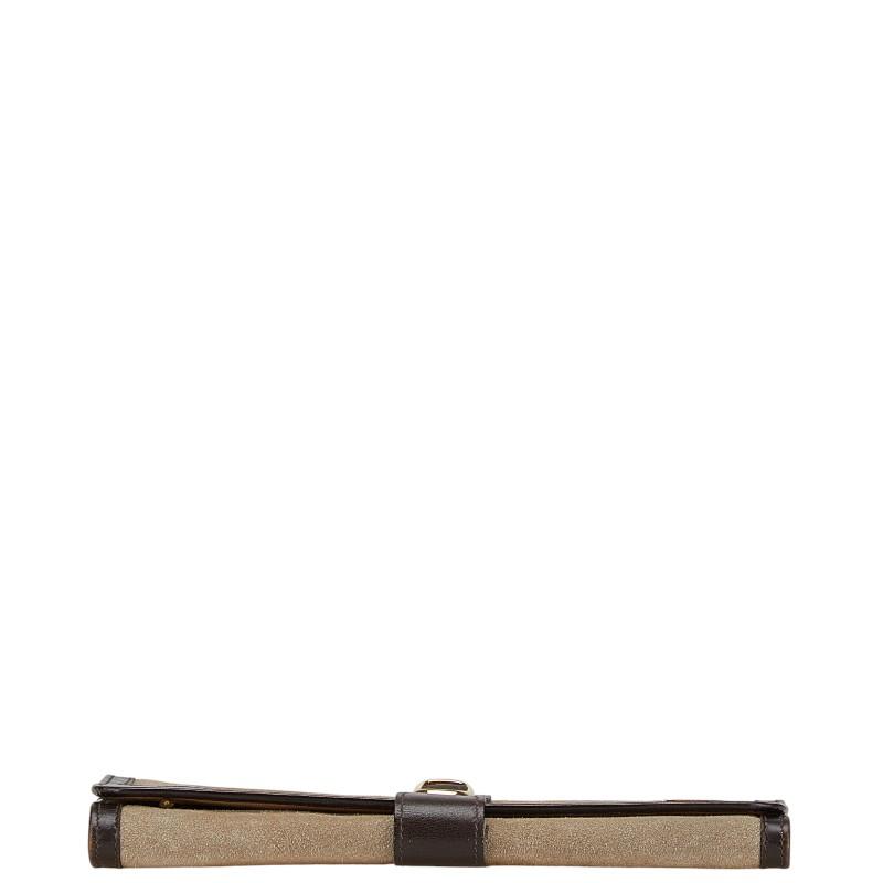 セリーヌ ジュエリーポーチ ブラウン スウェード レザー レディース CELINE 【中古】 CELINE（セリーヌ） ジュエリーポーチ ブラウン スウェード レザー