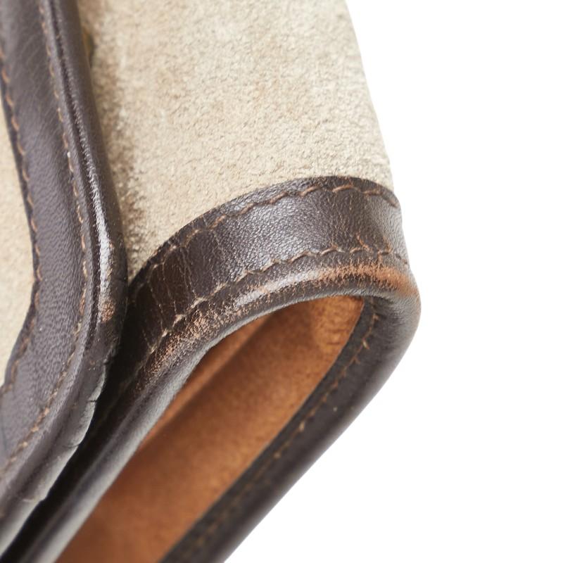 CELINE（セリーヌ） ジュエリーポーチ ブラウン スウェード レザー
