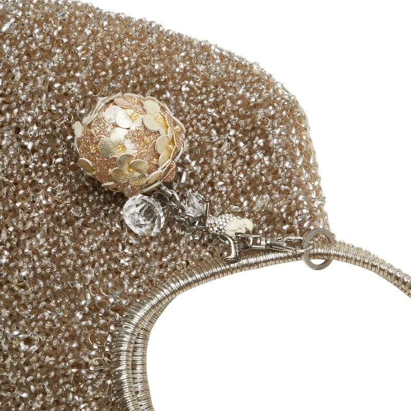 ANTEPRIMA ハンドバッグ ブラックゴールド ワイヤーバッグ ダイヤ欠 アンテプリマ ワイヤーバッグ トート チャーム付き ゴールド