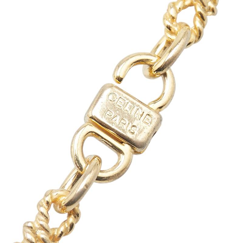 CELINE（セリーヌ） リボン モチーフ ツイスト ネックレス ゴールド