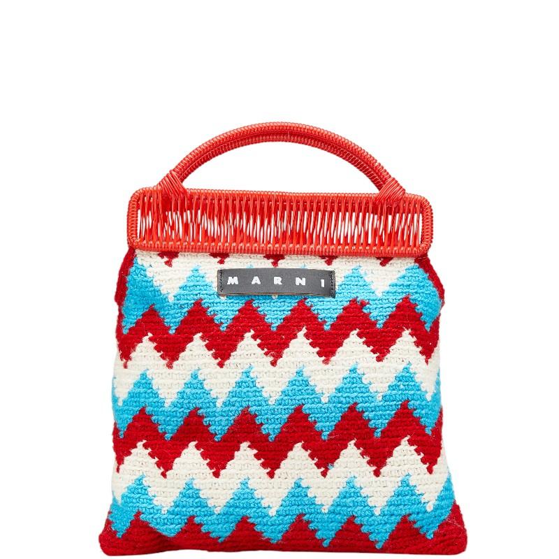 MARNI マルニ マーケット フラワーカフェ ハンドバッグ ニット