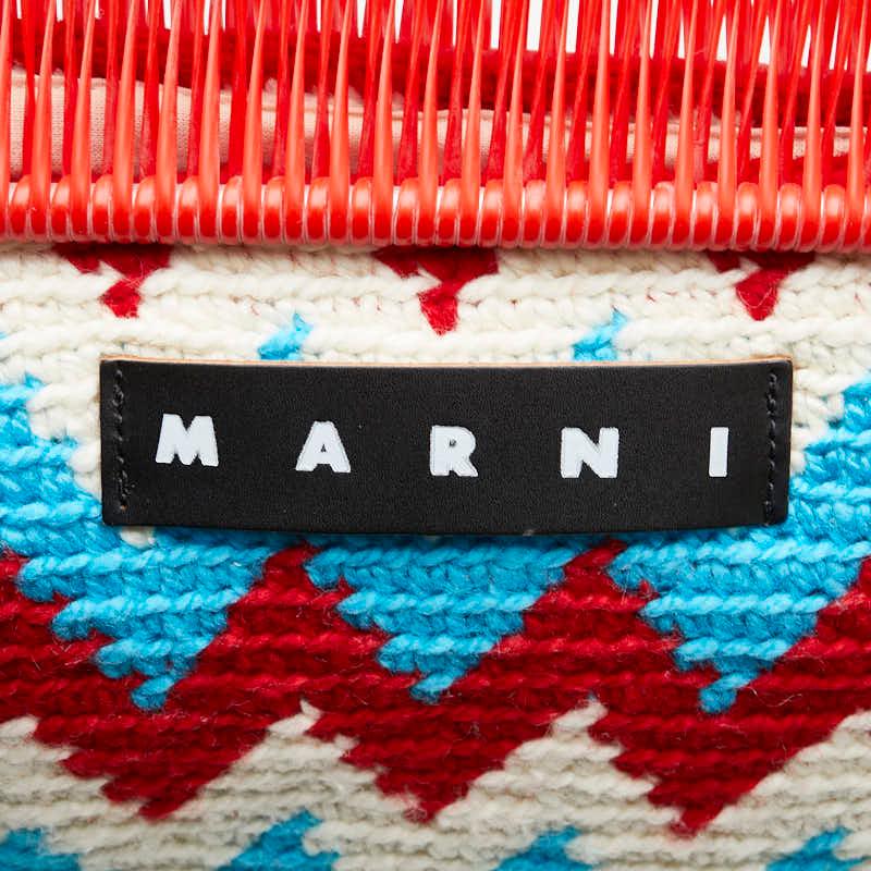 MARNI マルニ マーケット フラワーカフェ ハンドバッグ ニット