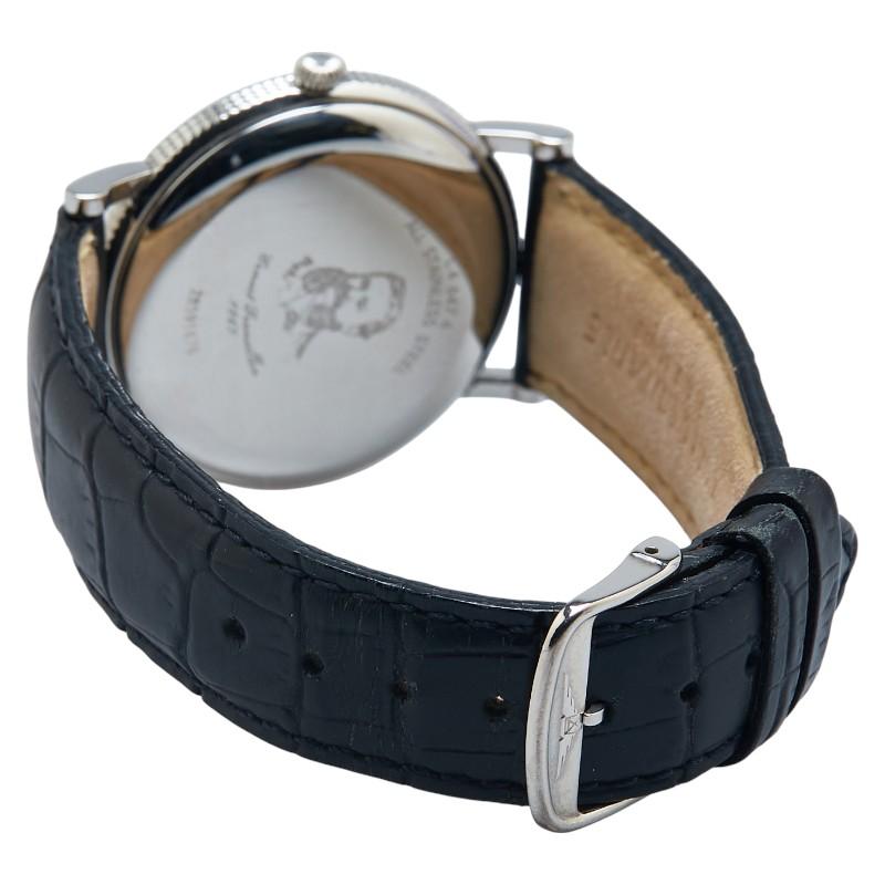 LONGINES 自動巻き腕時計 シルバー/ブラック フラッグシップ クラシック 自動巻、ステンレススティール