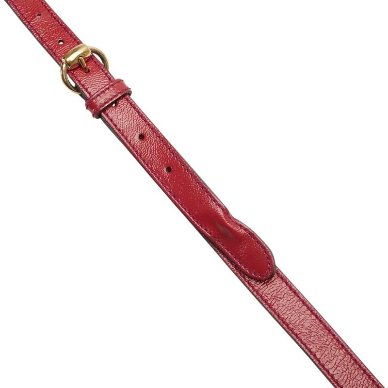 GUCCI ソーホー　ボストンバッグ ハンドバッグ レザー　レッド　GG 赤 GUCCI（グッチ） ソーホー インターロッキングG ハンドバッグ