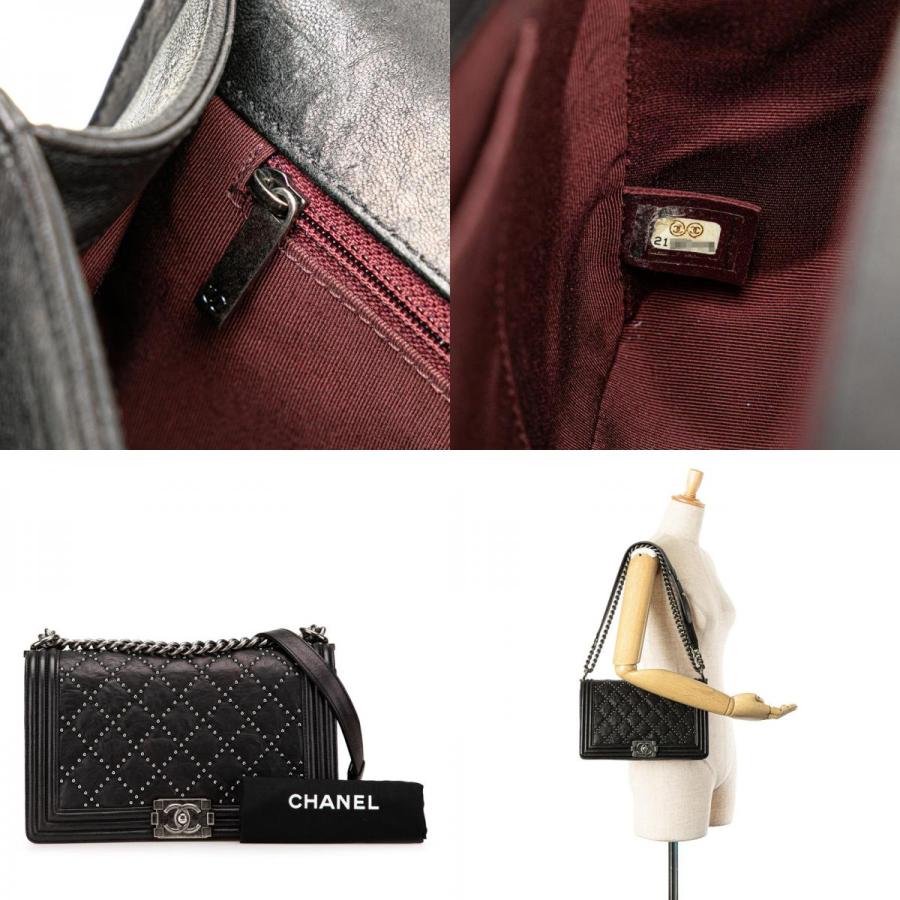 CHANEL ブラックレザー ベルト スタッズ付き　訳あり CHANEL ブラックレザー ベルト スタッズ付き 訳あり 楽天市場