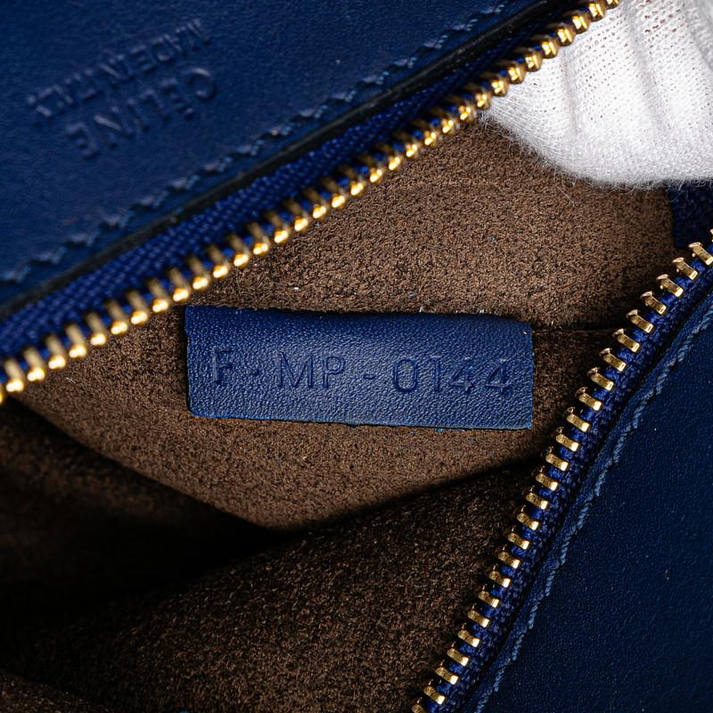 CELINE（セリーヌ） タイバッグ ハンドバッグ ブルー レザー