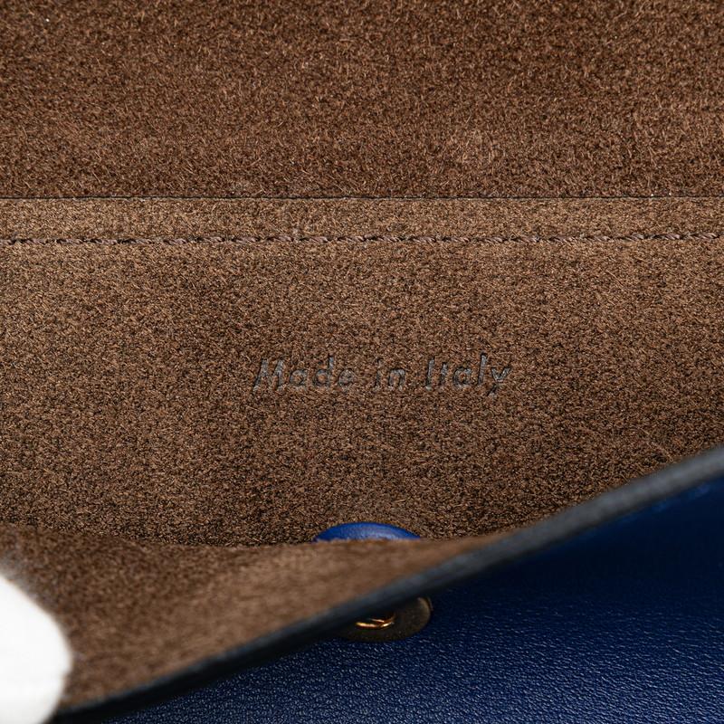CELINE（セリーヌ） タイバッグ ハンドバッグ ブルー レザー