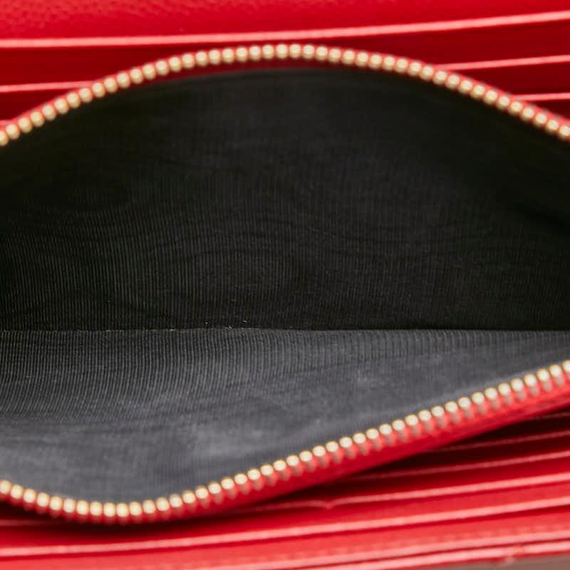 美品✨サンローラン　キャビアスキン　チェーンウォレット　Vステッチ ASUS サンローラン YSL Vステッチ チェーンウォレット