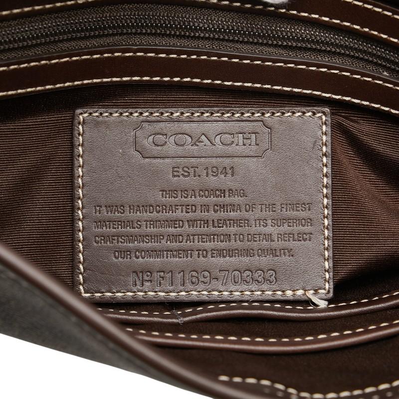 COACH（コーチ） シグネチャー ショルダーバッグ 70333 ブラウン PVC