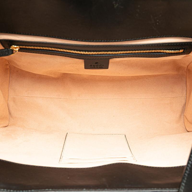 グッチ ニムフェア ミディアム ハンドバッグ ショルダーバッグ 2WAY 453766 ブラック レザー レディース GUCCI 【中古】 GUCCI（グッチ） ニムフェア ミディアム ハンドバッグ ショルダー