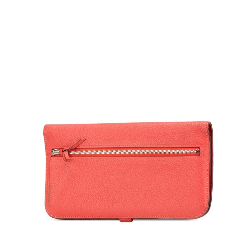 HERMES（エルメス） ドゴンロング 長財布 ローズキャンディ ピンク系