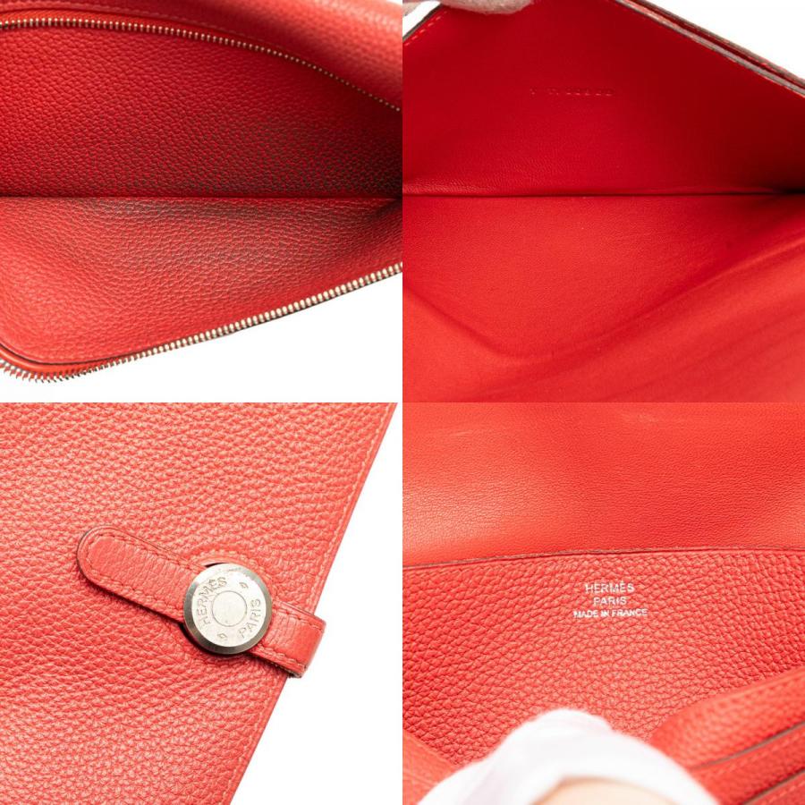 HERMES（エルメス） ドゴンロング 長財布 ローズキャンディ ピンク系