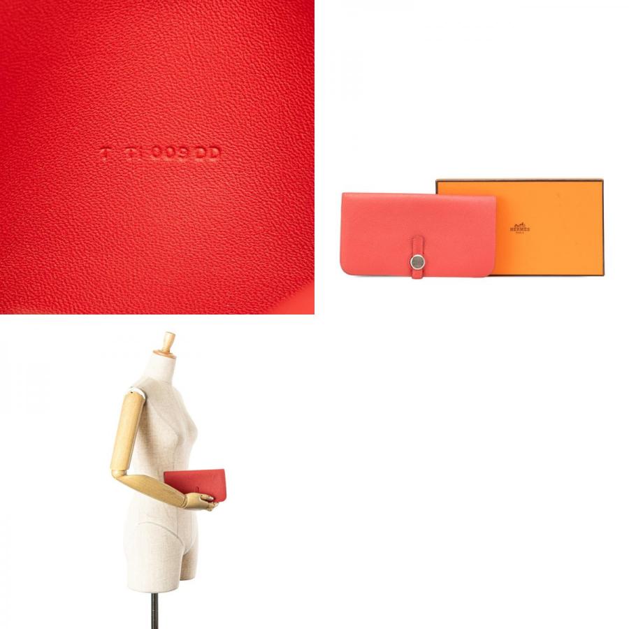 HERMES（エルメス） ドゴンロング 長財布 ローズキャンディ ピンク系