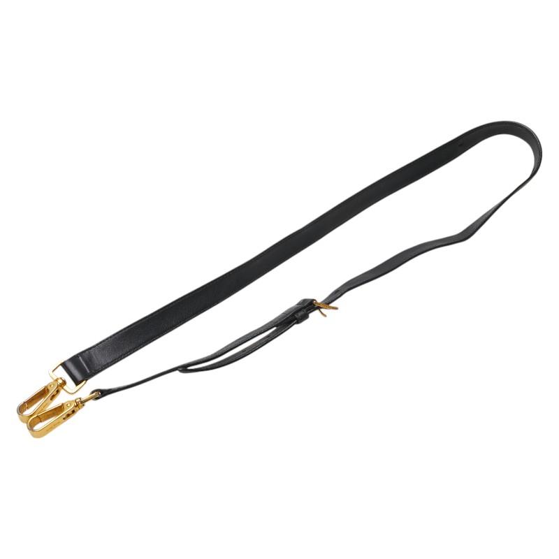 ミュウミュウ ショルダーストラップ ブラック レザー レディース